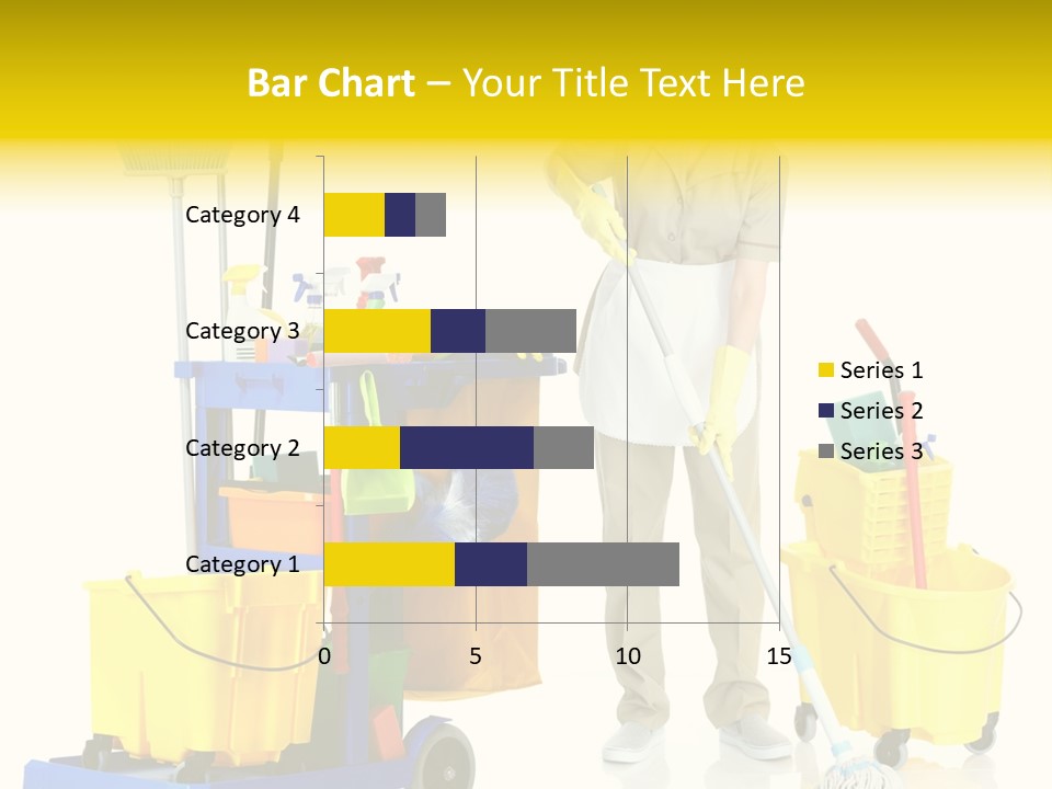 Miss Cheerful Apron PowerPoint Template