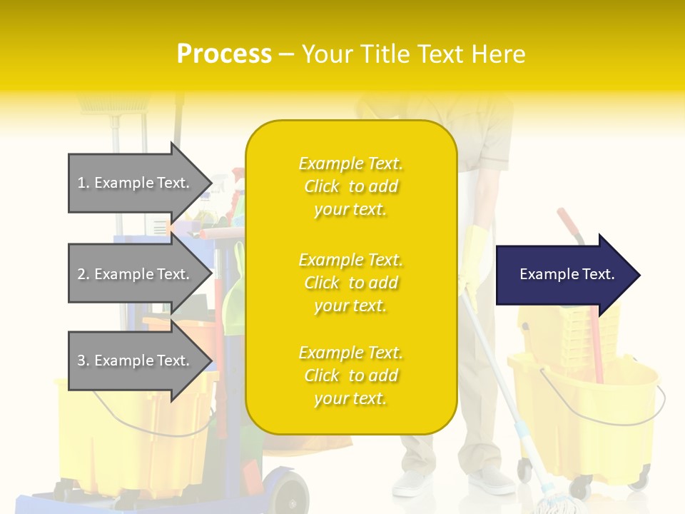 Miss Cheerful Apron PowerPoint Template