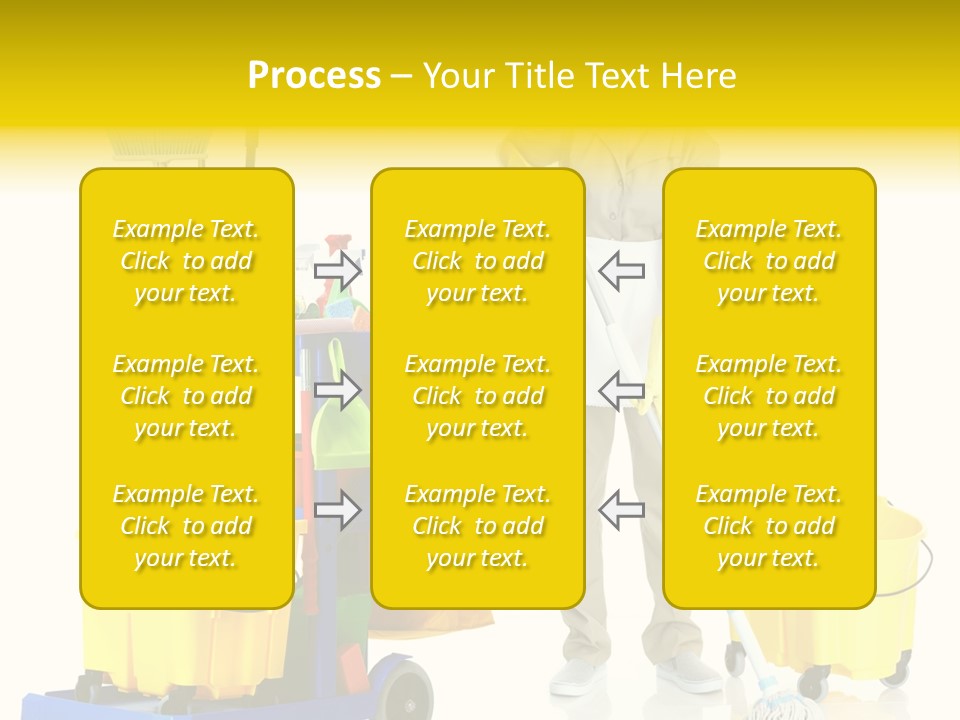 Miss Cheerful Apron PowerPoint Template