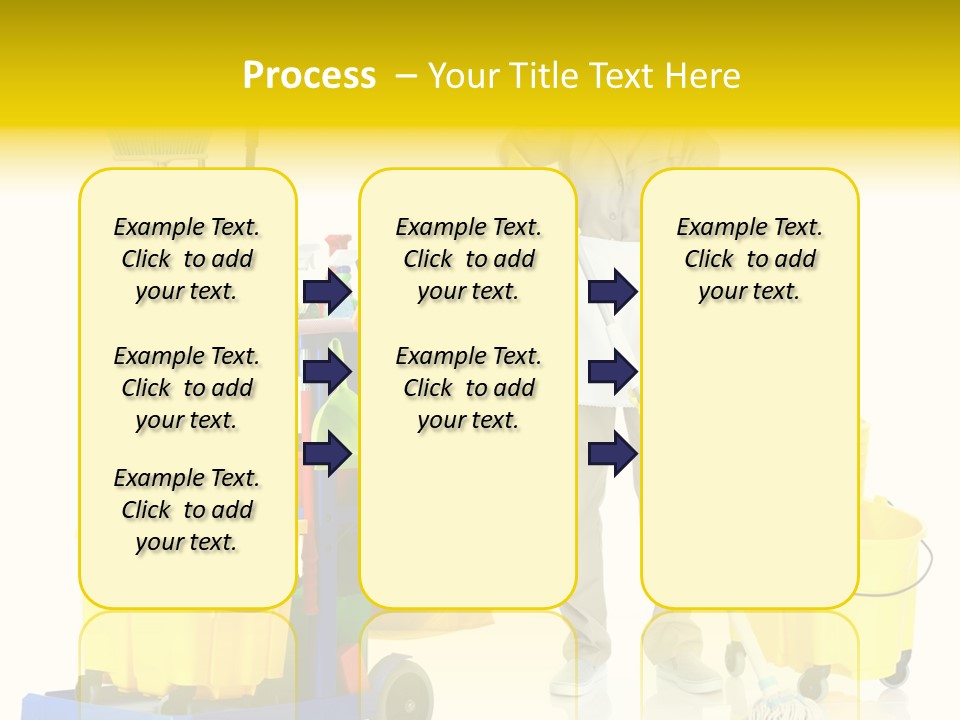 Miss Cheerful Apron PowerPoint Template