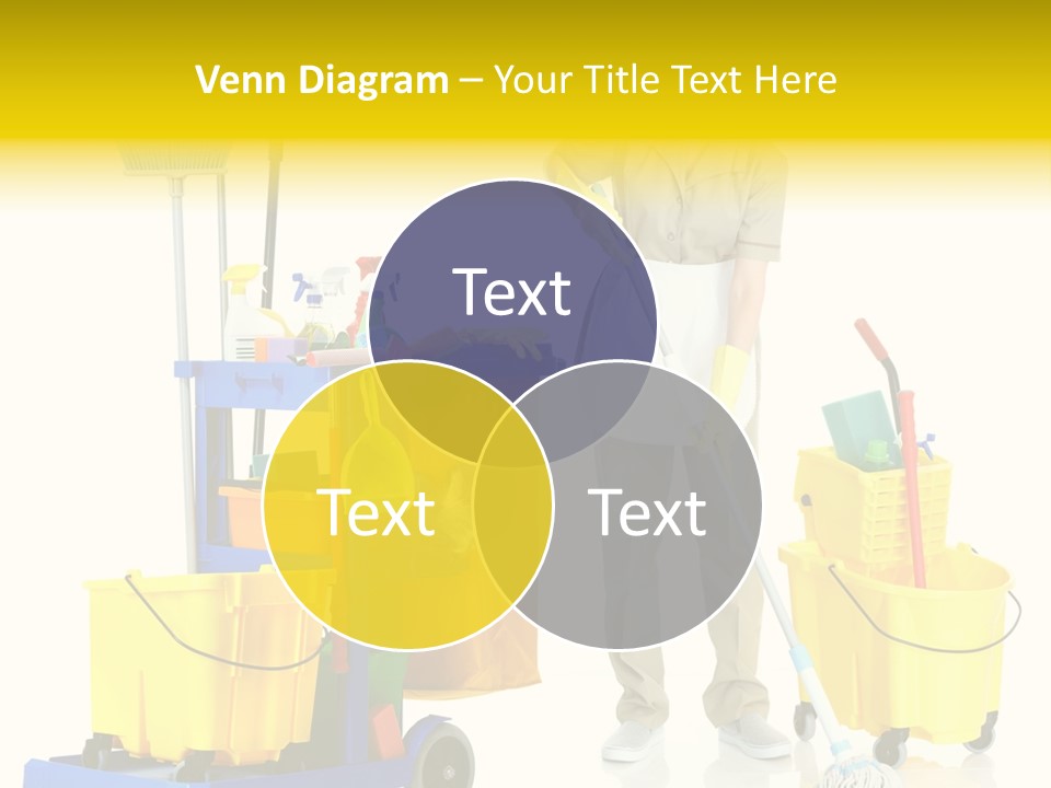 Miss Cheerful Apron PowerPoint Template