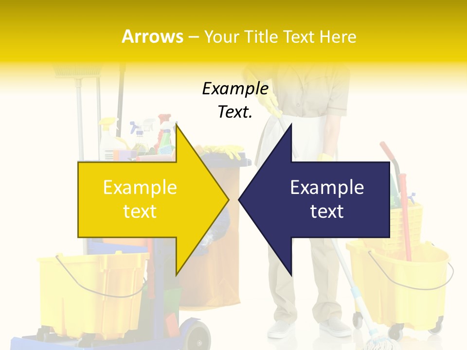 Miss Cheerful Apron PowerPoint Template