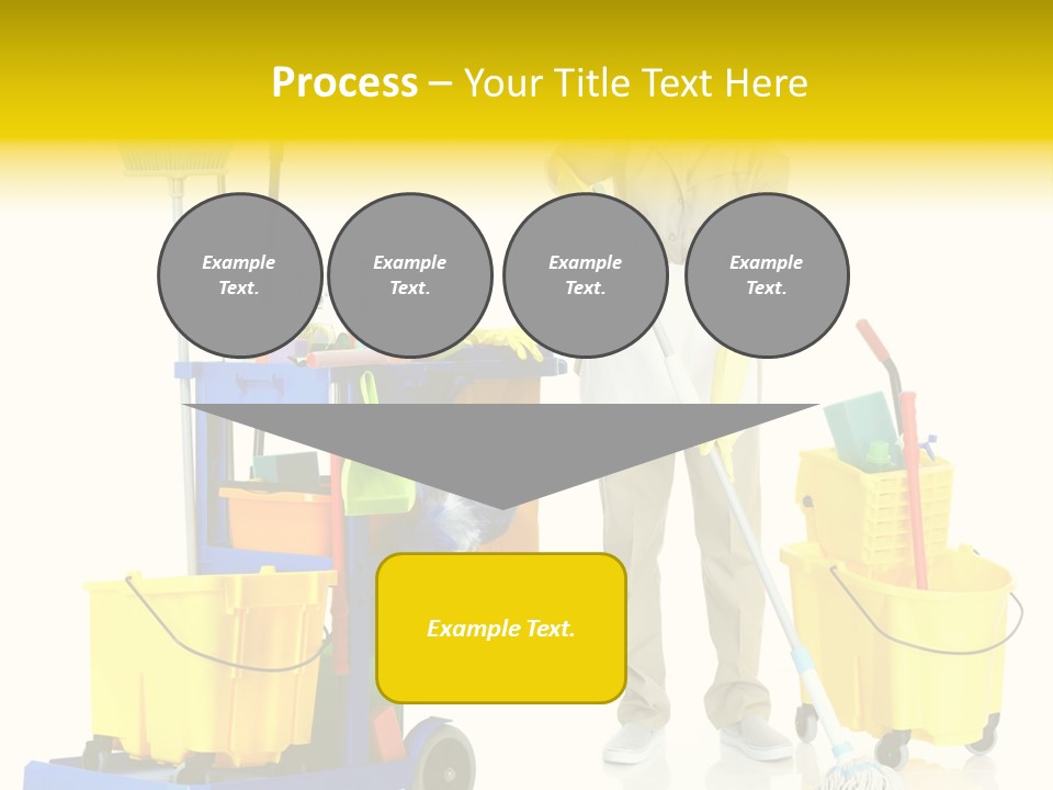 Miss Cheerful Apron PowerPoint Template