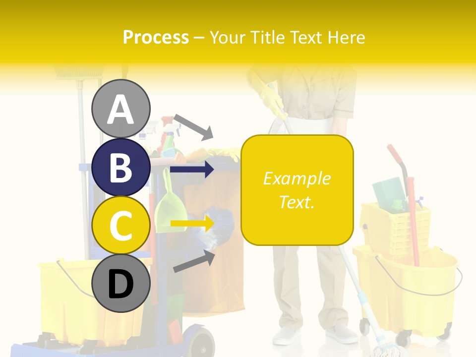 Miss Cheerful Apron PowerPoint Template