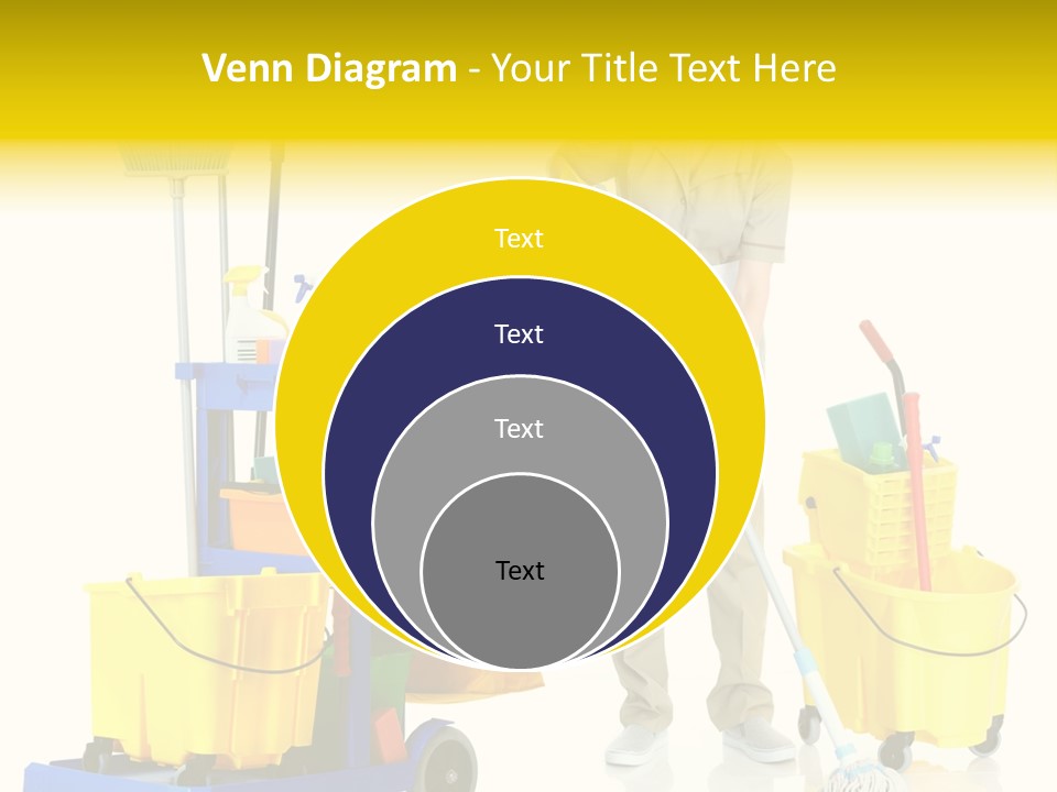 Miss Cheerful Apron PowerPoint Template