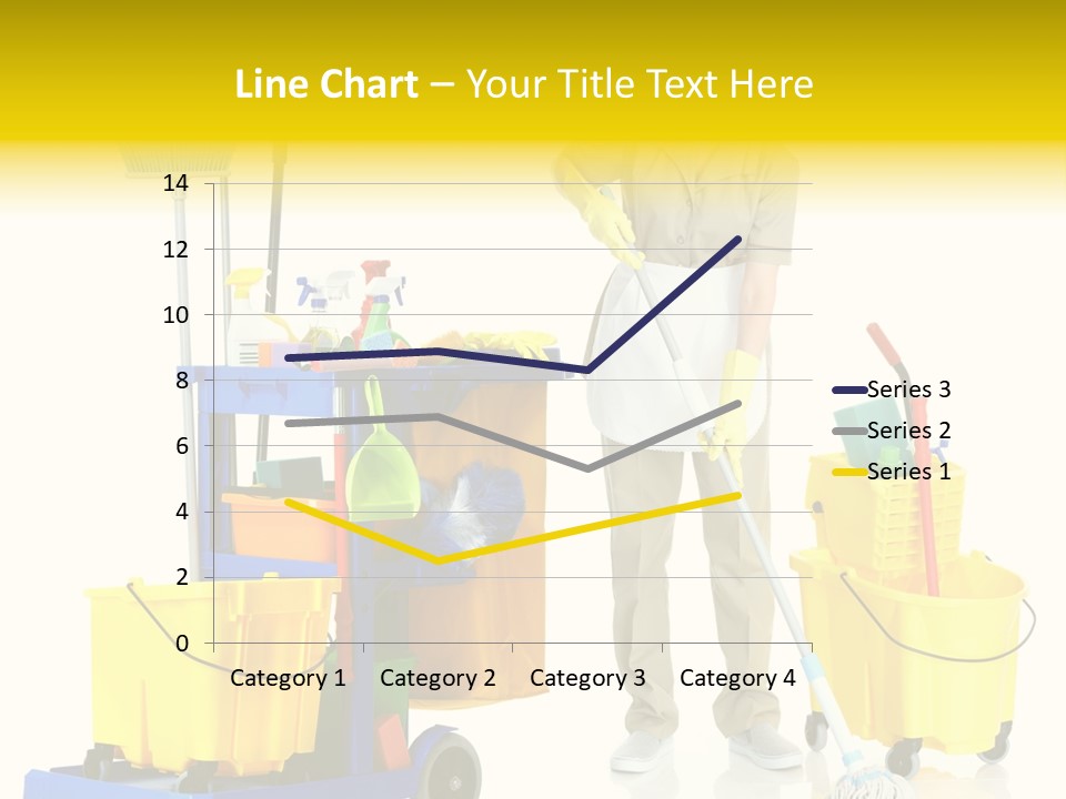 Miss Cheerful Apron PowerPoint Template