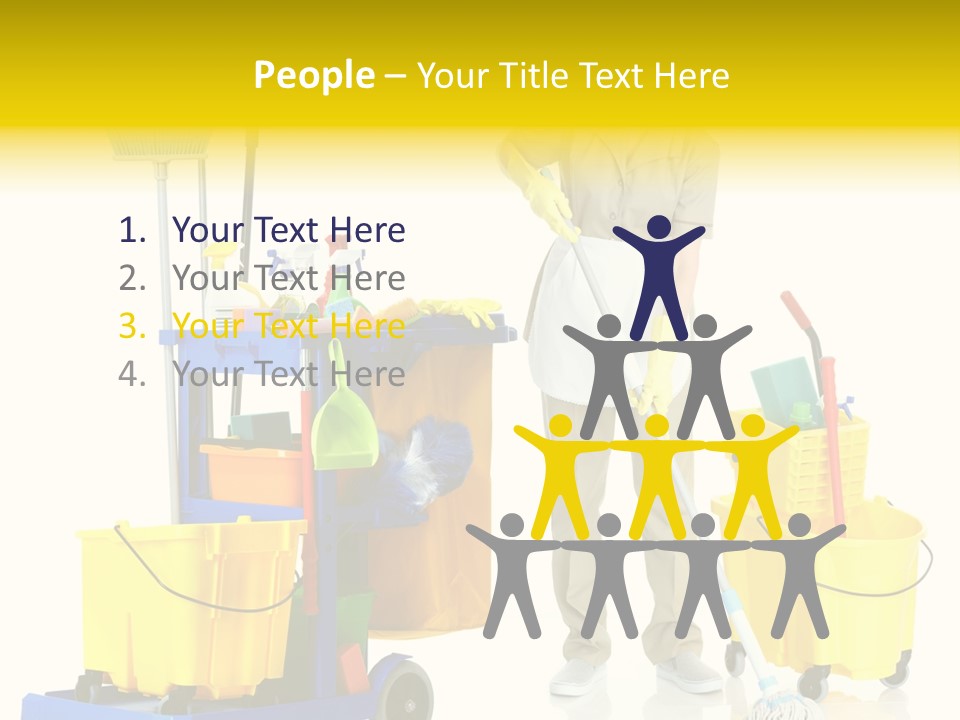 Miss Cheerful Apron PowerPoint Template