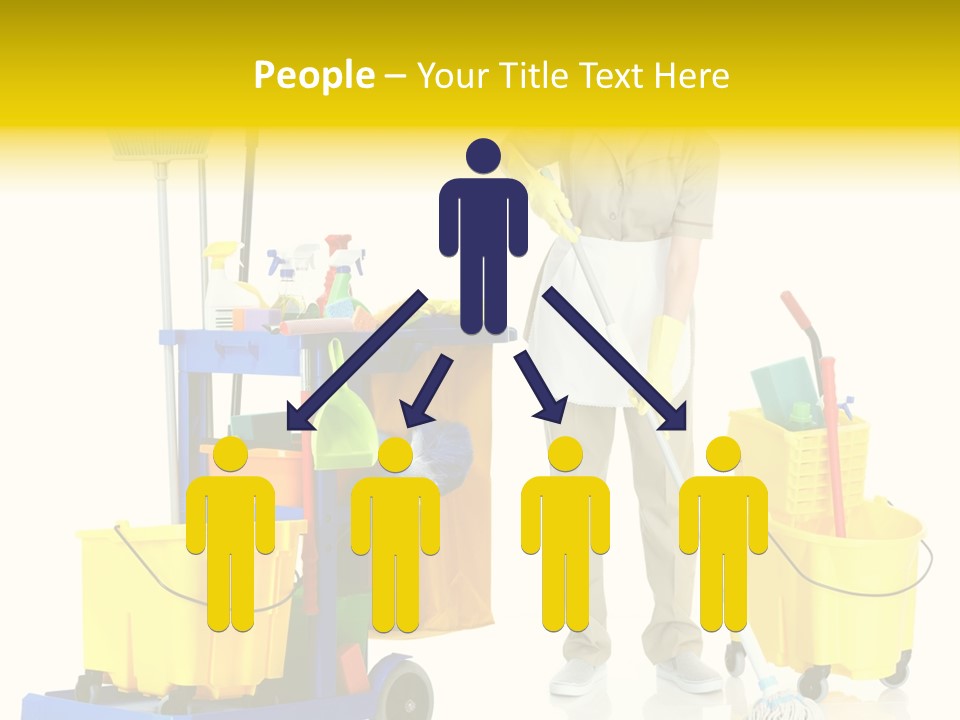 Miss Cheerful Apron PowerPoint Template