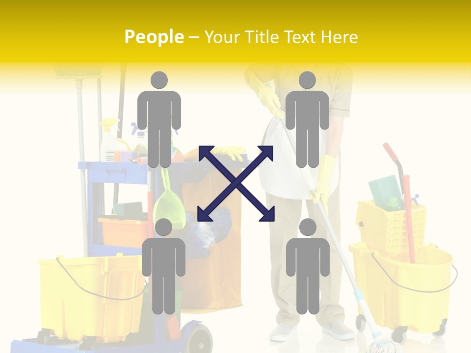 Miss Cheerful Apron PowerPoint Template