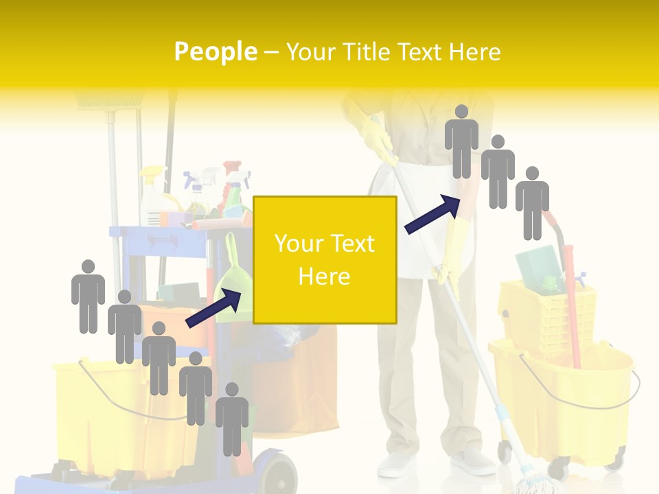 Miss Cheerful Apron PowerPoint Template