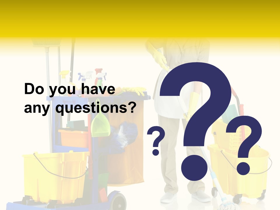 Miss Cheerful Apron PowerPoint Template