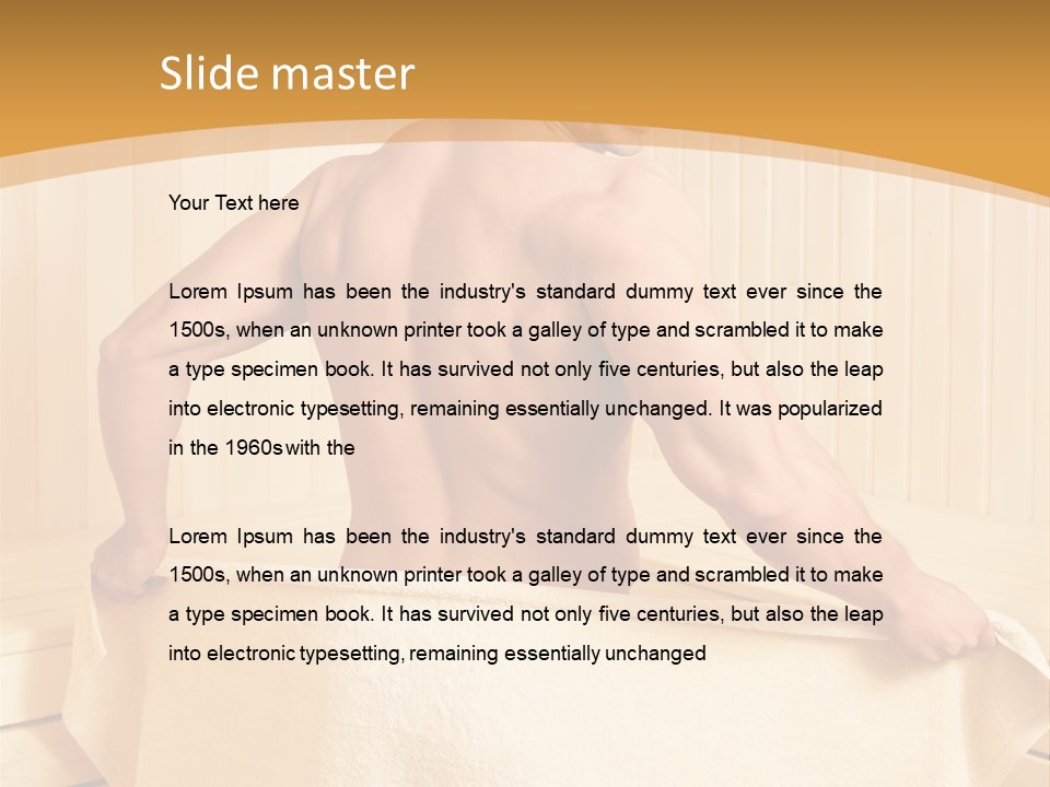 Indoors Person Hot PowerPoint Template