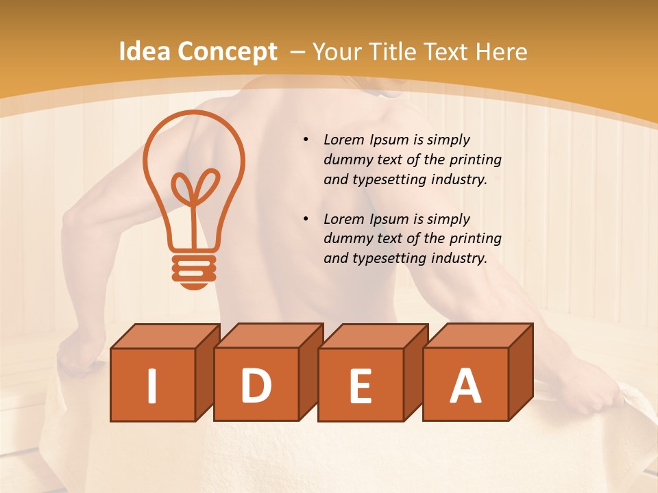 Indoors Person Hot PowerPoint Template