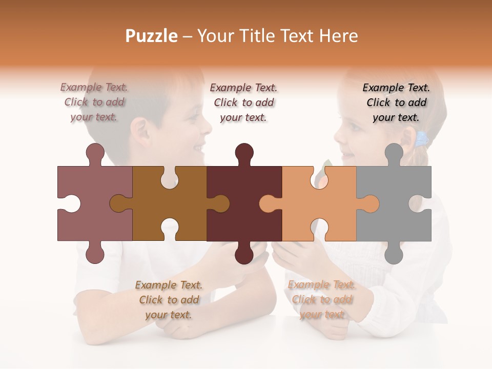 Caucasian People Carrot PowerPoint Template