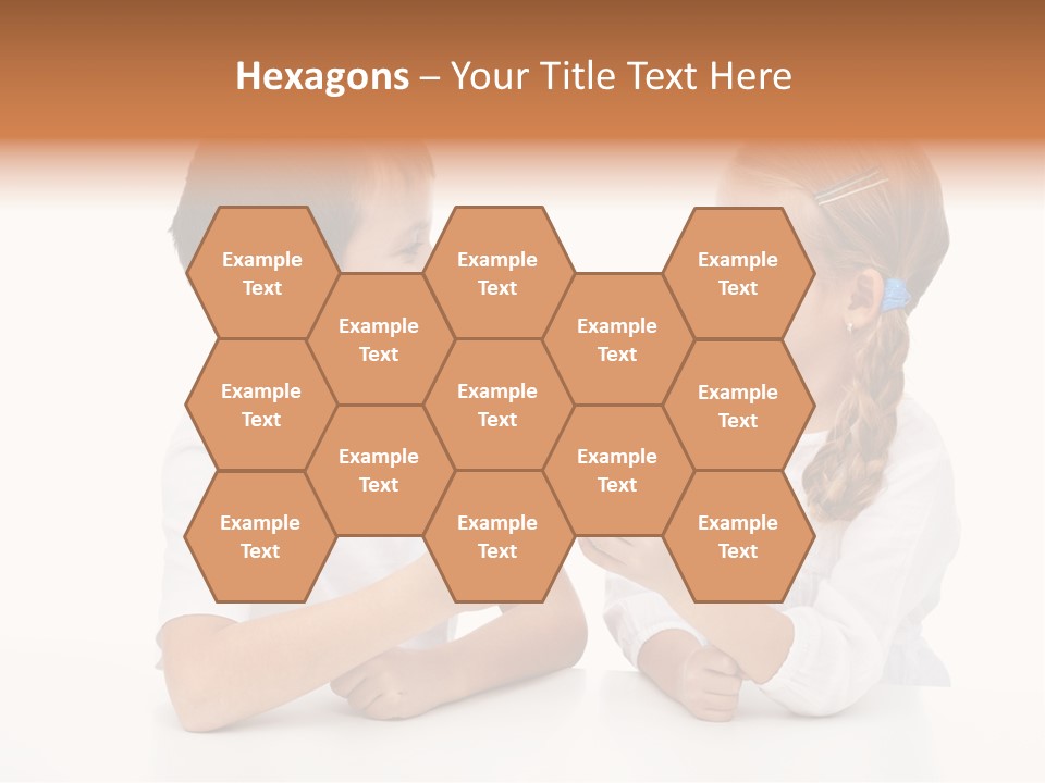 Caucasian People Carrot PowerPoint Template