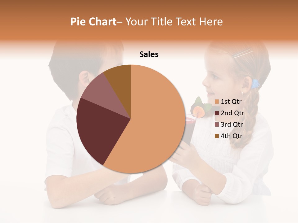 Caucasian People Carrot PowerPoint Template