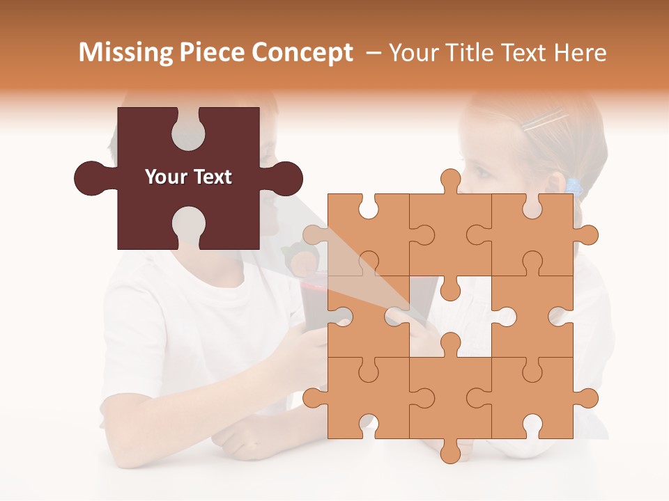 Caucasian People Carrot PowerPoint Template