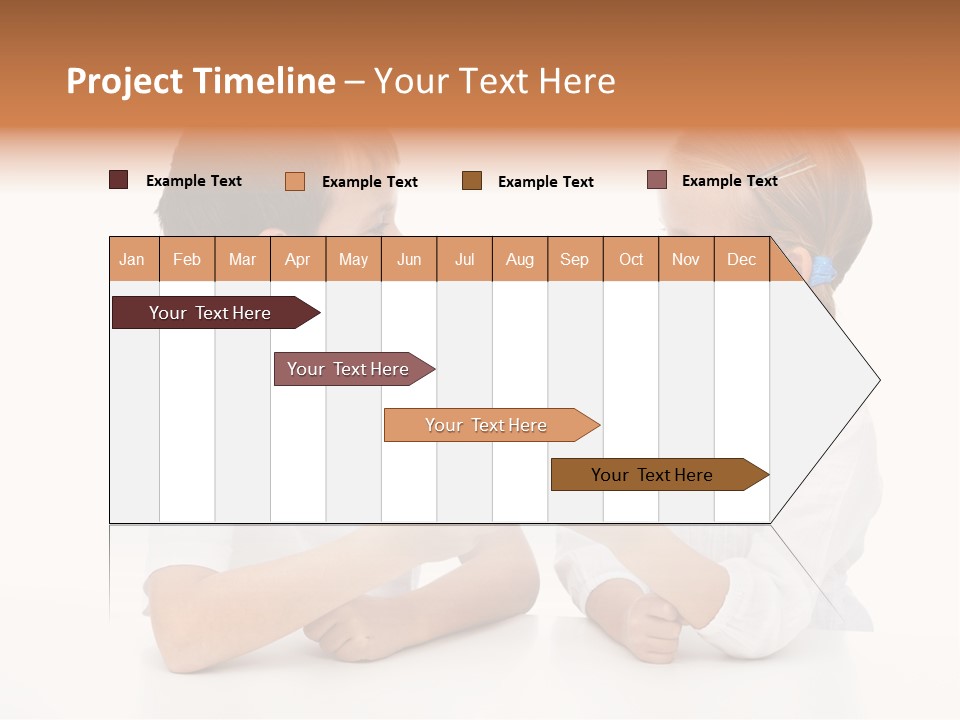 Caucasian People Carrot PowerPoint Template