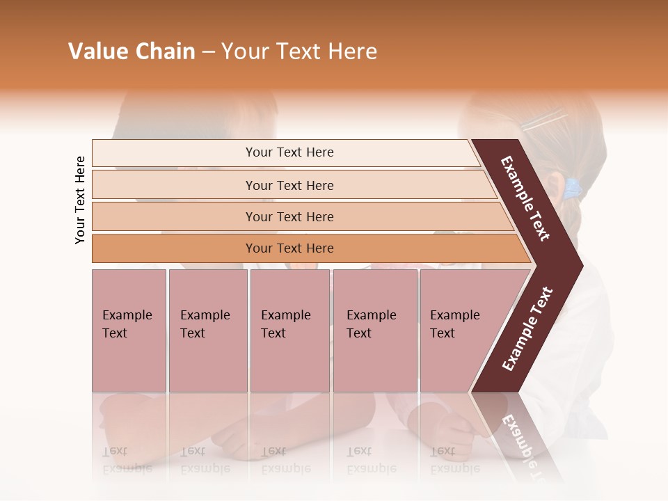 Caucasian People Carrot PowerPoint Template