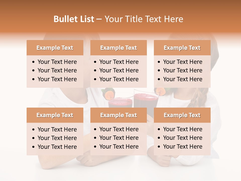Caucasian People Carrot PowerPoint Template