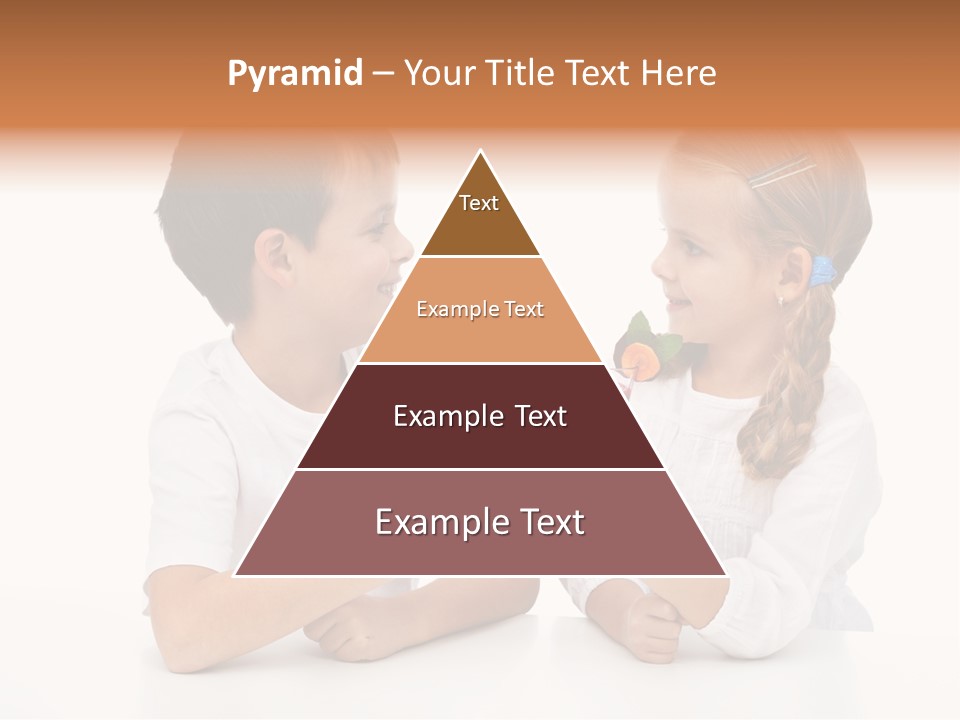 Caucasian People Carrot PowerPoint Template