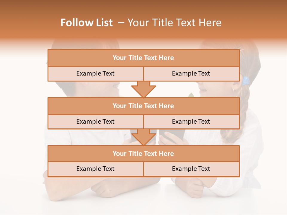 Caucasian People Carrot PowerPoint Template