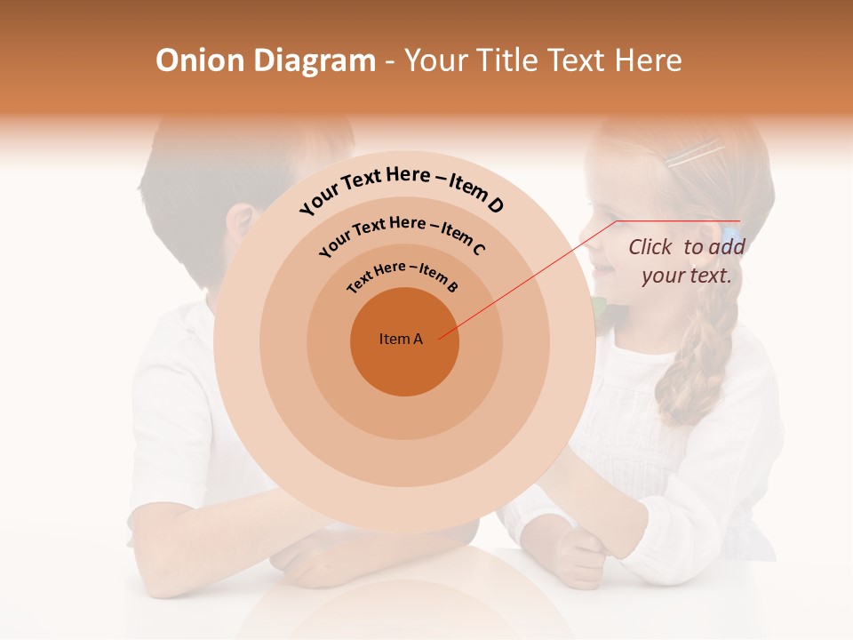 Caucasian People Carrot PowerPoint Template