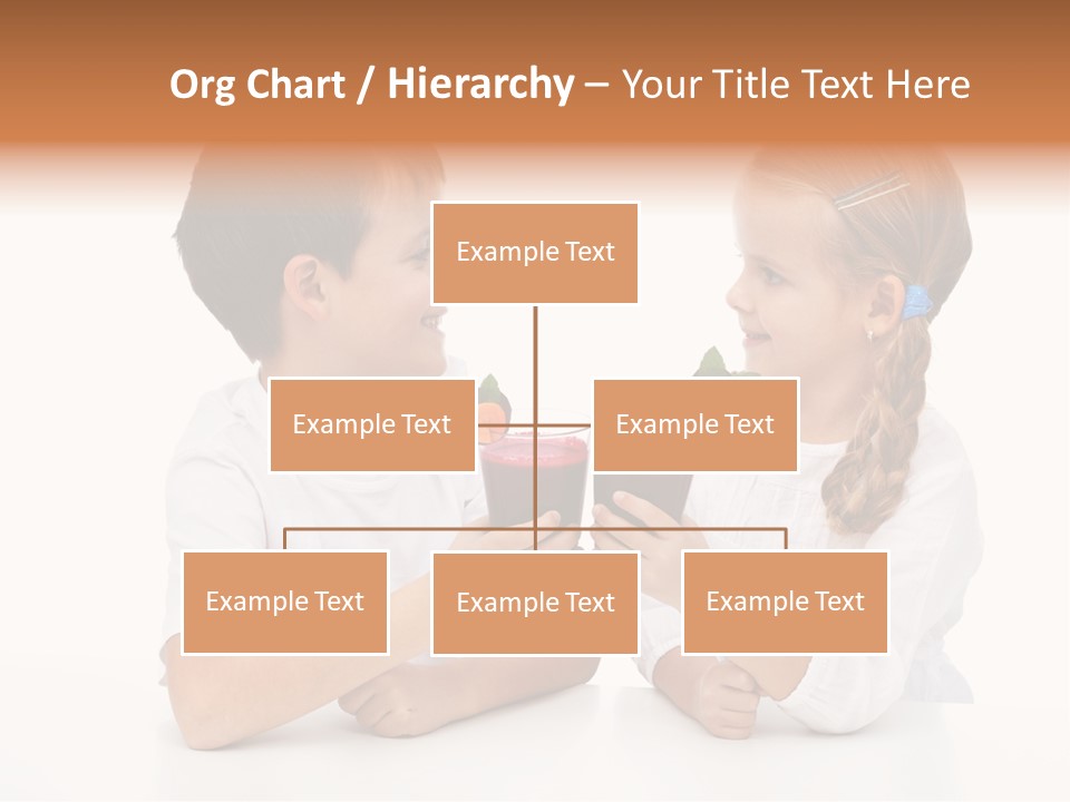 Caucasian People Carrot PowerPoint Template