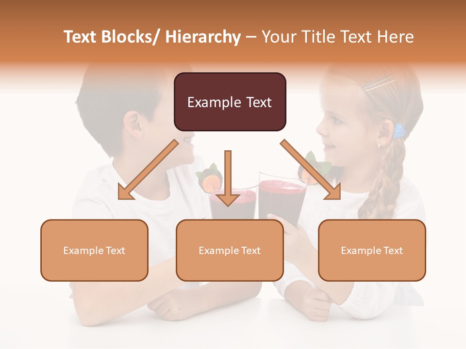 Caucasian People Carrot PowerPoint Template