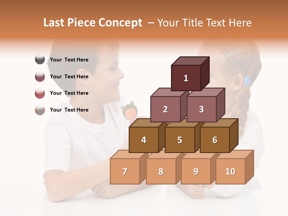 Caucasian People Carrot PowerPoint Template