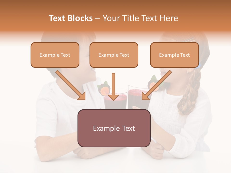 Caucasian People Carrot PowerPoint Template