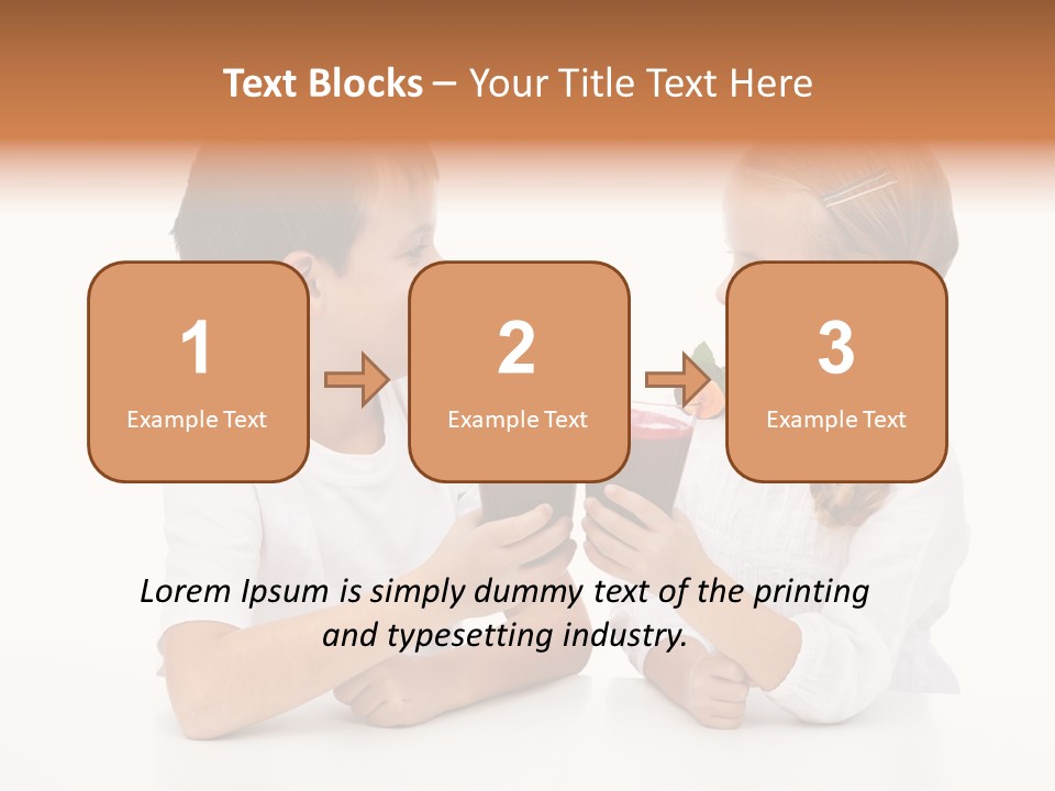 Caucasian People Carrot PowerPoint Template