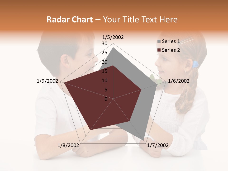 Caucasian People Carrot PowerPoint Template