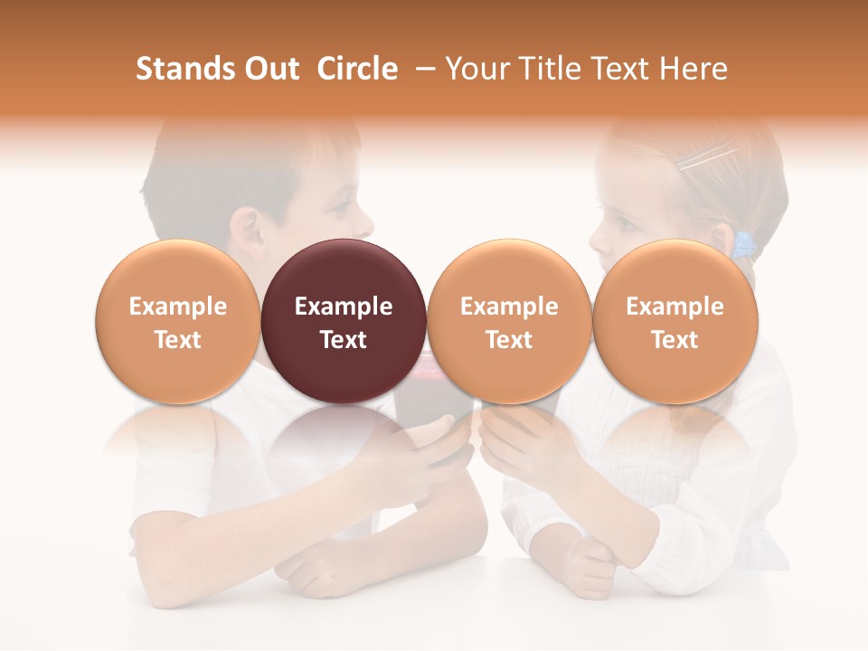 Caucasian People Carrot PowerPoint Template