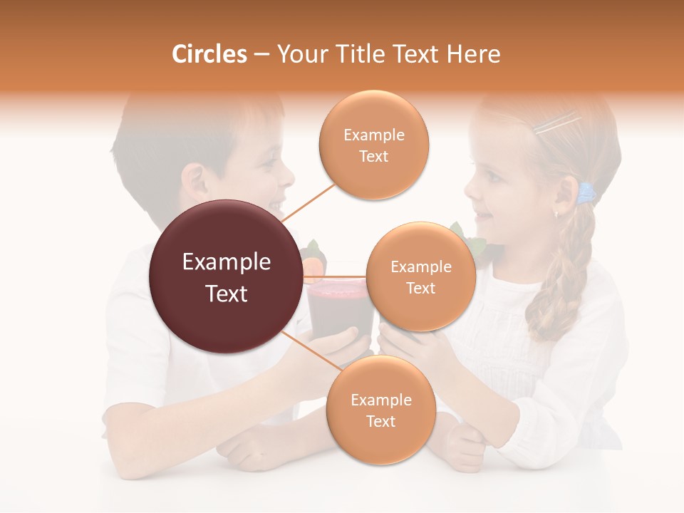 Caucasian People Carrot PowerPoint Template