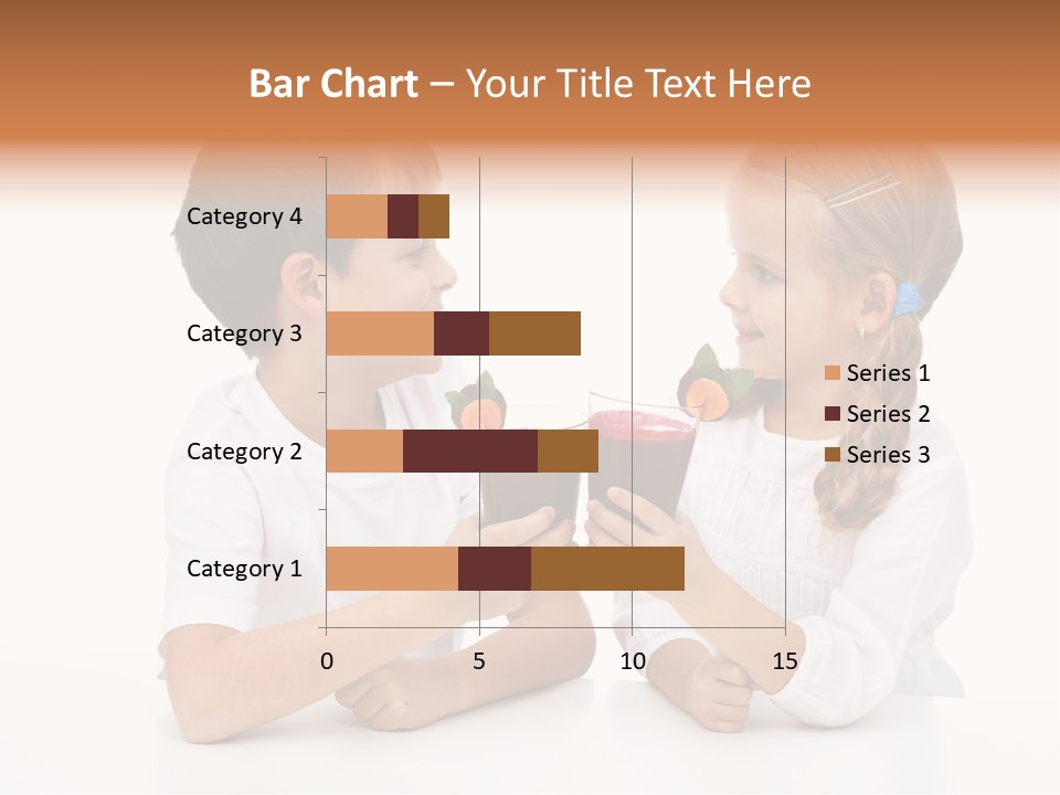 Caucasian People Carrot PowerPoint Template