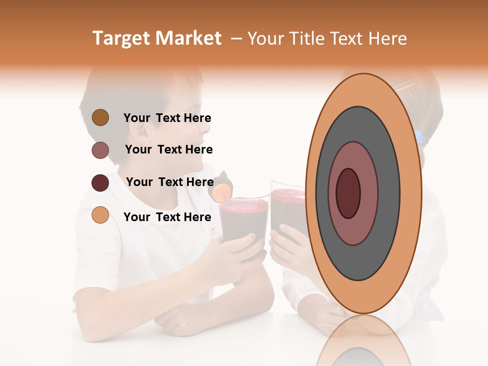 Caucasian People Carrot PowerPoint Template