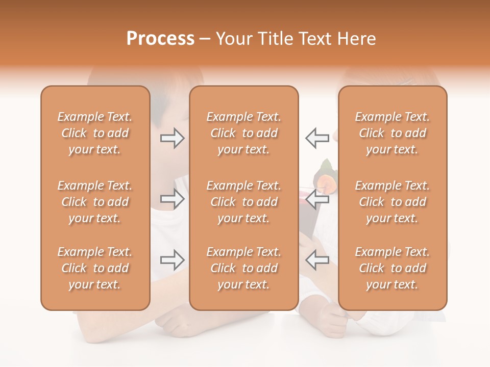 Caucasian People Carrot PowerPoint Template