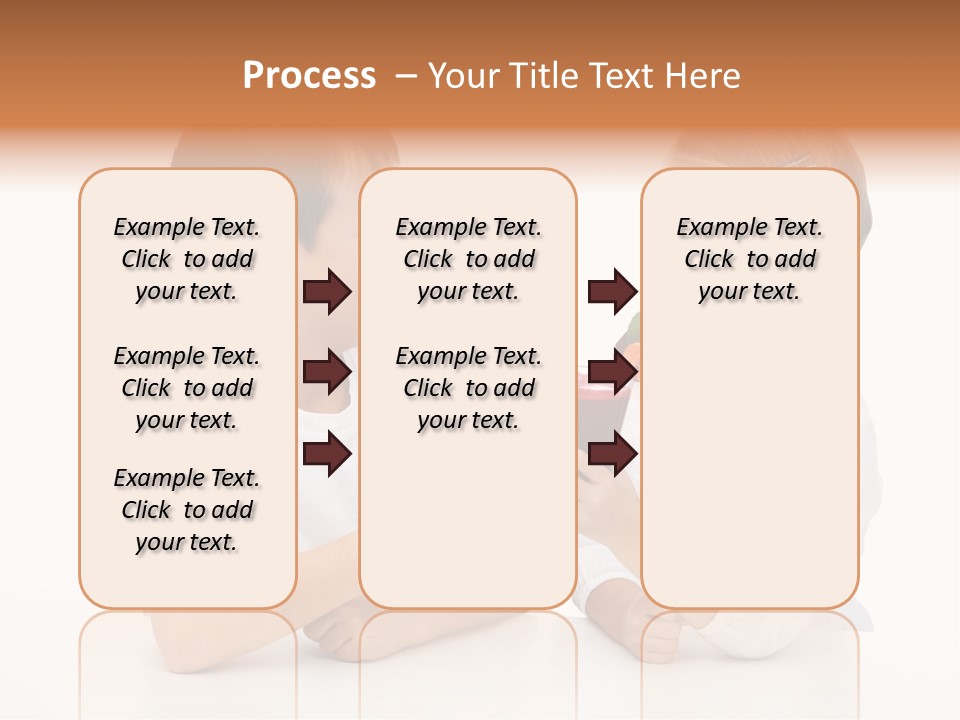 Caucasian People Carrot PowerPoint Template