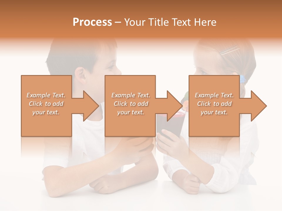 Caucasian People Carrot PowerPoint Template