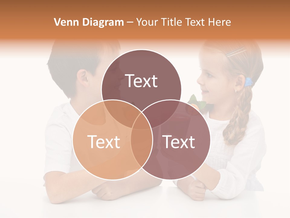 Caucasian People Carrot PowerPoint Template