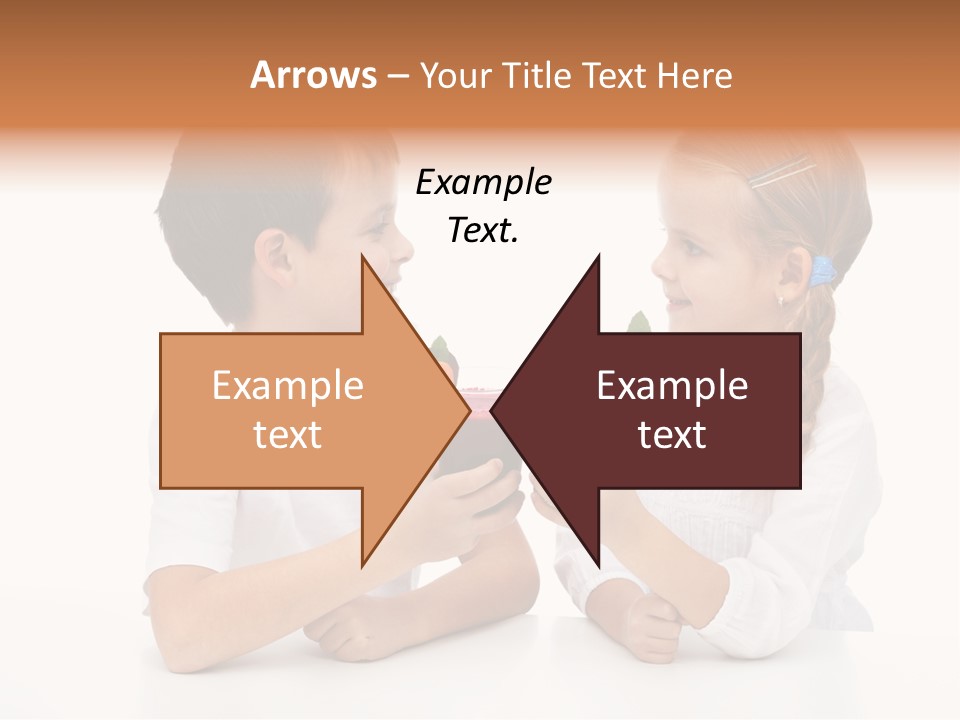 Caucasian People Carrot PowerPoint Template