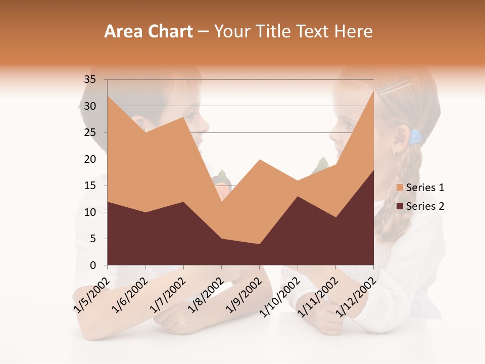 Caucasian People Carrot PowerPoint Template