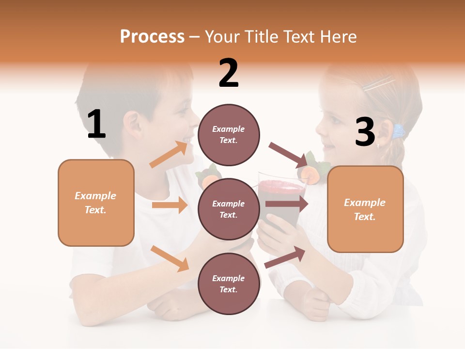 Caucasian People Carrot PowerPoint Template