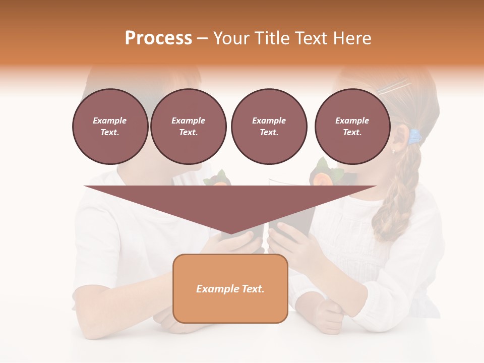 Caucasian People Carrot PowerPoint Template