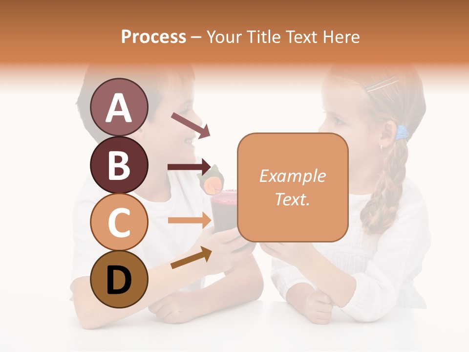 Caucasian People Carrot PowerPoint Template