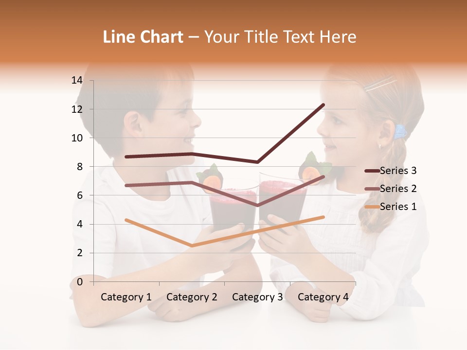 Caucasian People Carrot PowerPoint Template