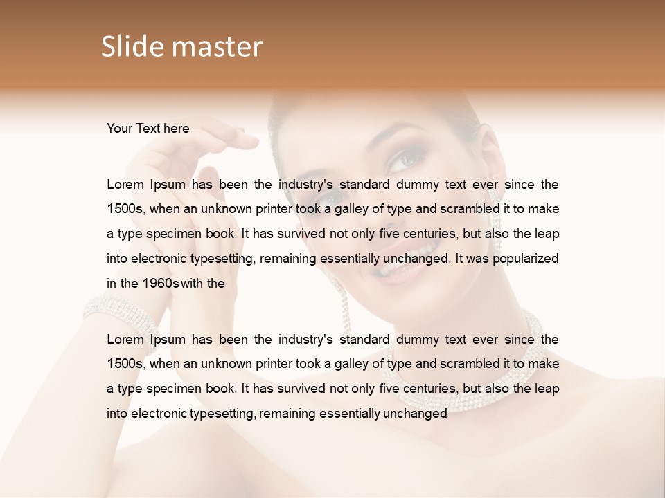 Make Up Shoulders Only PowerPoint Template