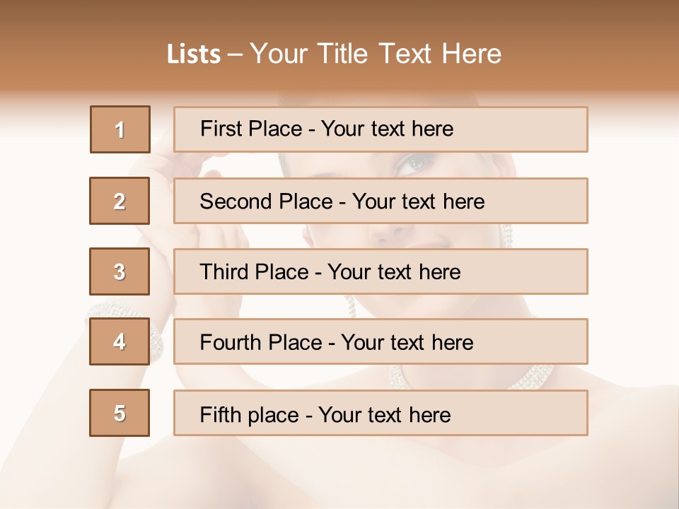Make Up Shoulders Only PowerPoint Template