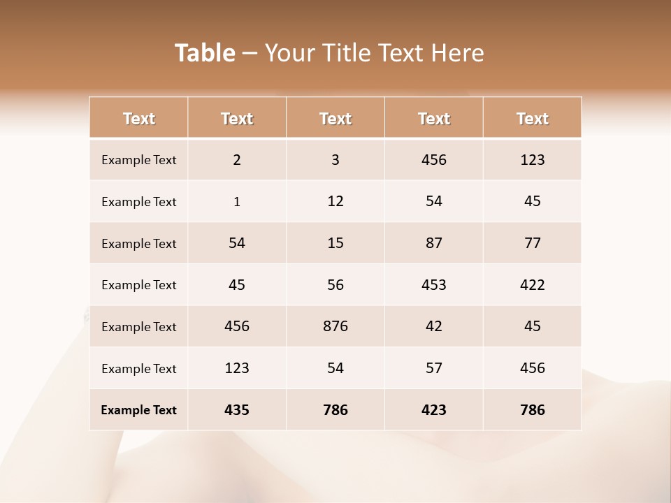 Make Up Shoulders Only PowerPoint Template